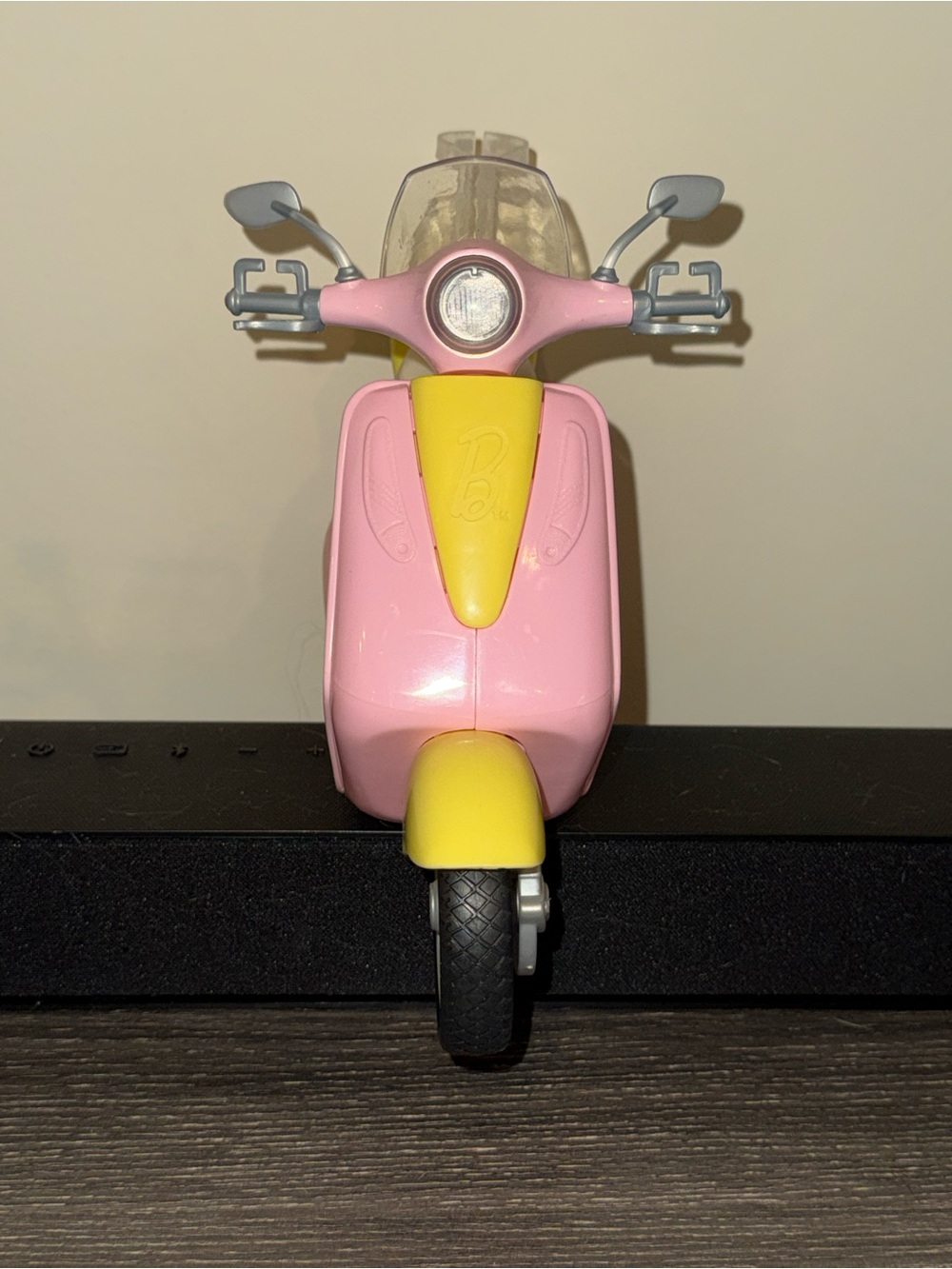 Barbie pink & yellow moped for doll